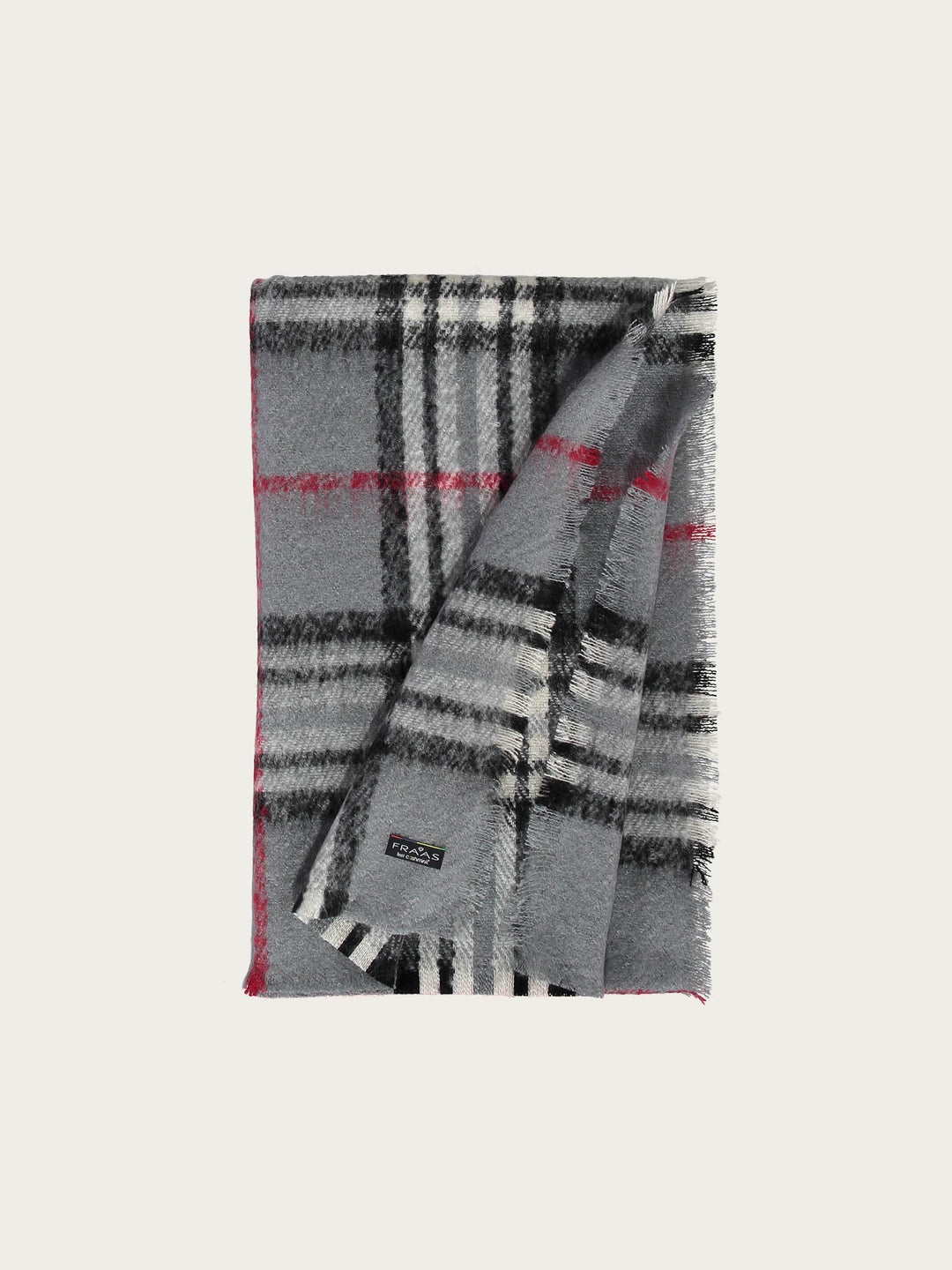 Cashmink-Stola mit FRAAS Plaid Karo - Made in Germany - grey / OneSize | 631257-960