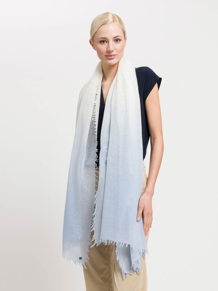 Wollschal im Ombré-Design - cashmere blue / OneSize | 638054-505