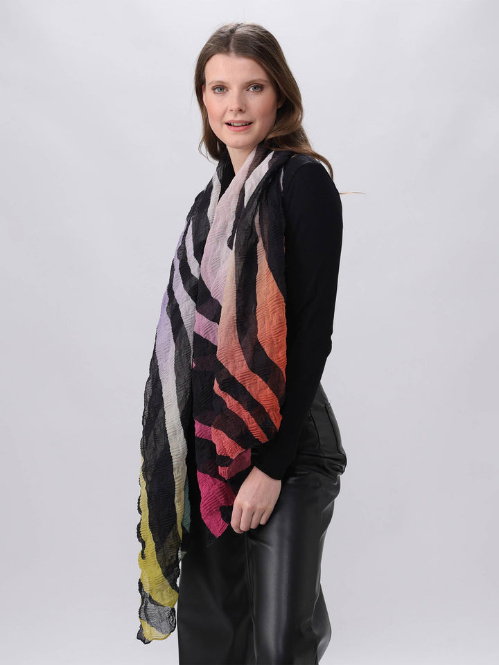 Sustainability Edition - Schal mit Zebra-Design - diva pink / OneSize | 640008-473