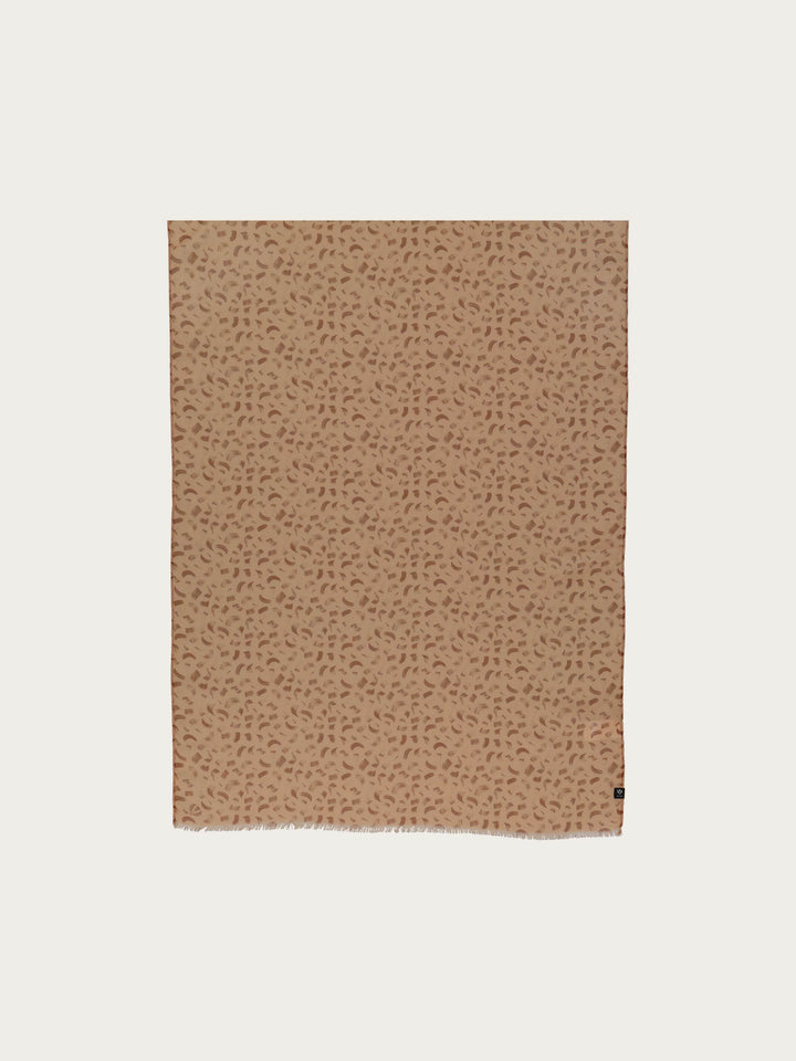 Sustainability Edition - Zarter Schal mit Pinselstrich-Design - brownie / OneSize | 640015-872