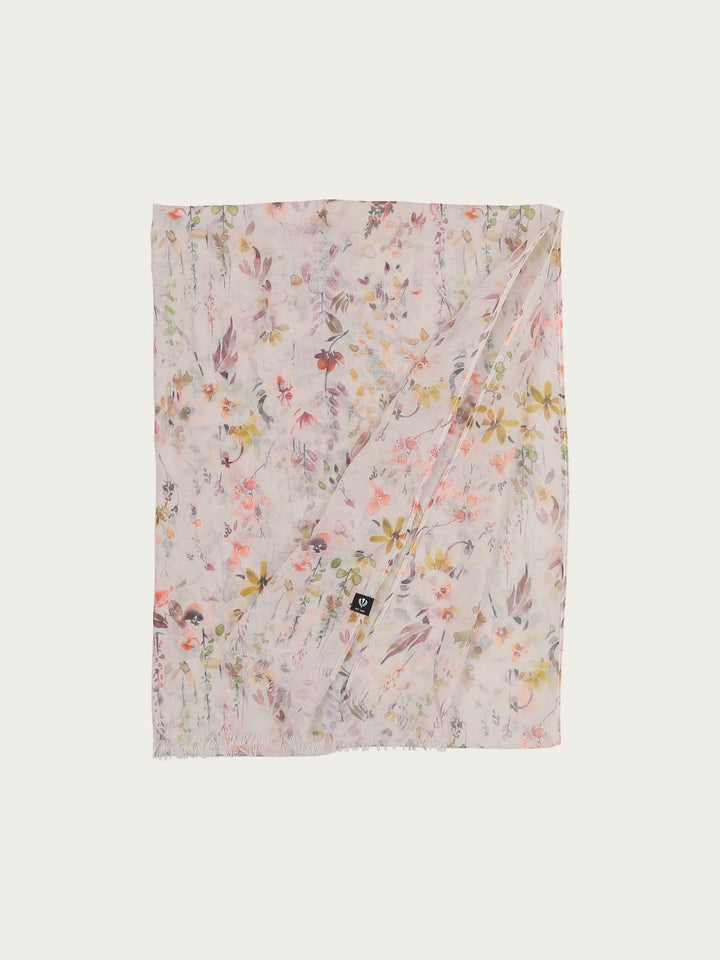 Sustainability Edition - Schal mit zartem Blumen-Design - pale peach / OneSize | 640016-211