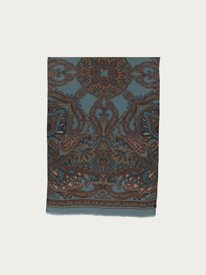 Sustainability Edition - Schal mit Paisley-Design - pure blue / OneSize | 640024-523