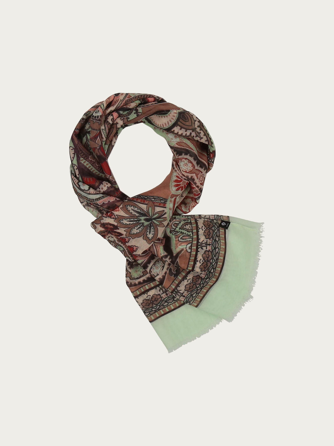 Sustainability Edition - Schal mit Paisley-Design - misty jade / OneSize | 640024-705