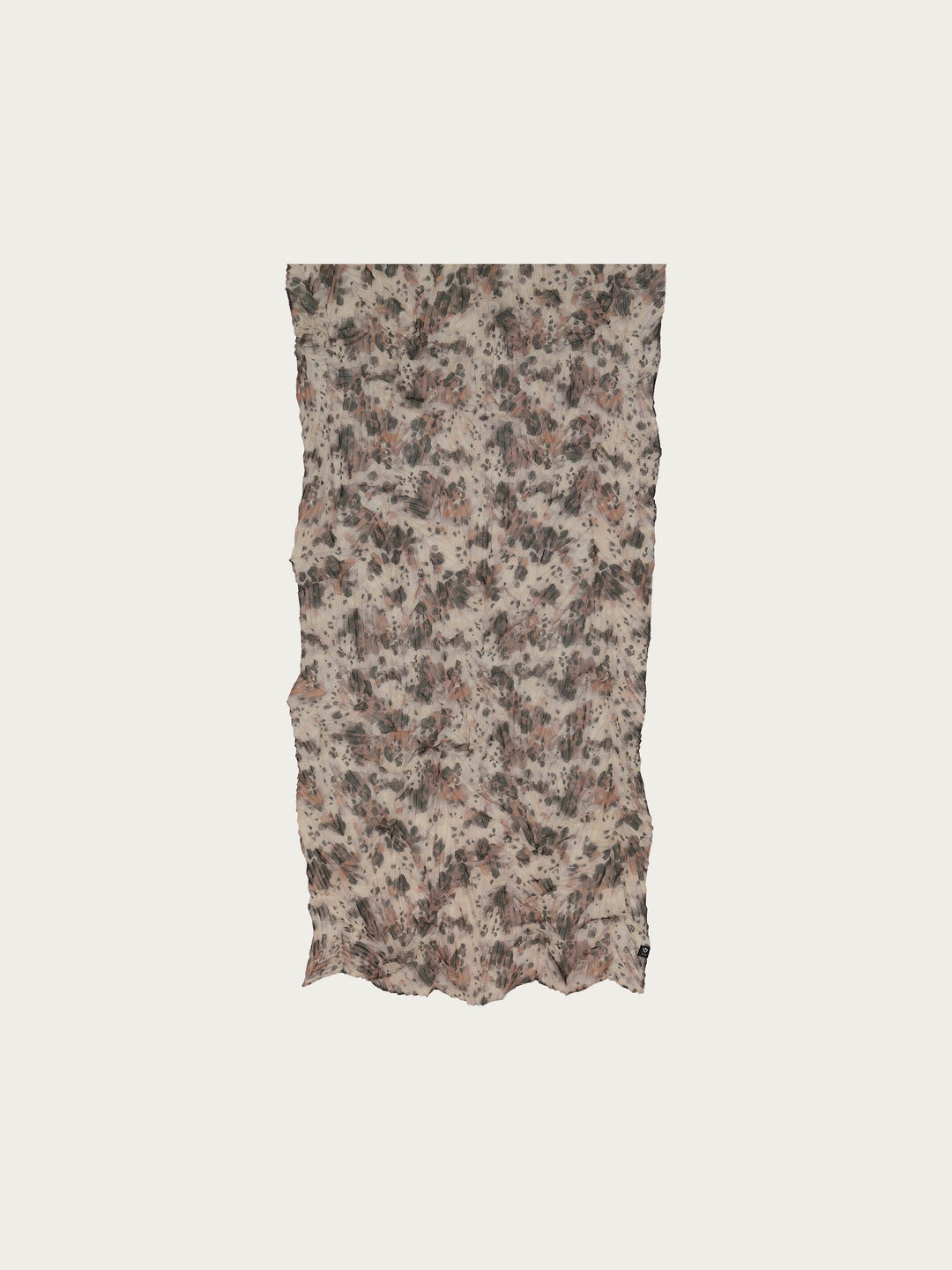 Sustainability Edition - Krepp-Schal mit Animal-Print - taupe / OneSize | 640029-860