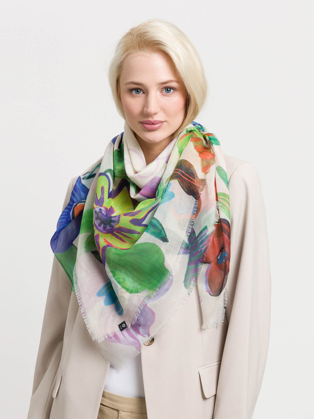 Sustainability Edition - Tuch mit Blumen-Design - multicolor / OneSize | 640033-970