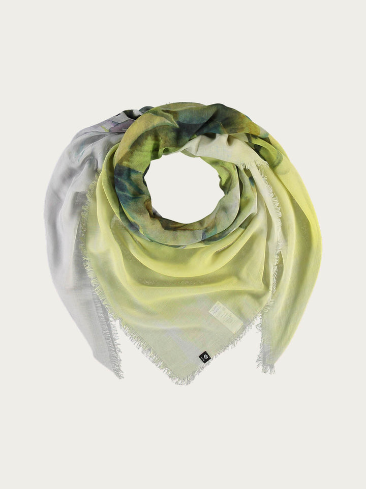 Sustainability Edition - Tuch mit Artischocken-Aquarell - organic green / OneSize | 640045-703