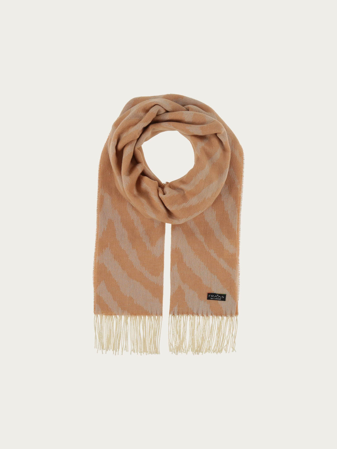 Sustainability Edition - Cashmink-Stola mit Zebra-Design - Made in Germany - camel / OneSize | 643010-180