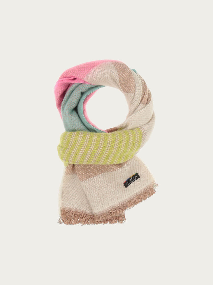 Sustainability Edition - Cashmink-Schal mit Colour Block Design - marshmallow / OneSize | 643013-025