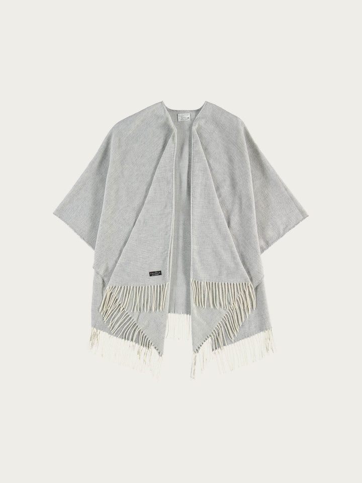 Sustainability Edition - Einfarbiger Poncho - Made in Germany - silver / OneSize | 644009-910