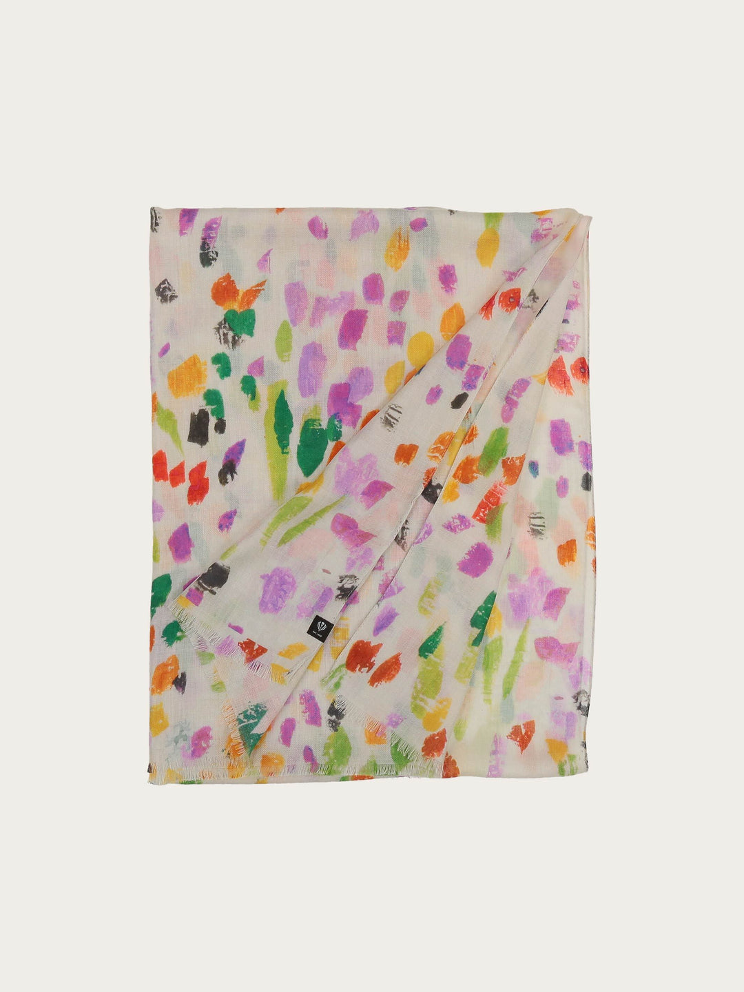 Sustainability Editon - Leichter Schal mit Blumen-Print - Made in Italy - dusty orchid / OneSize | 645020-467