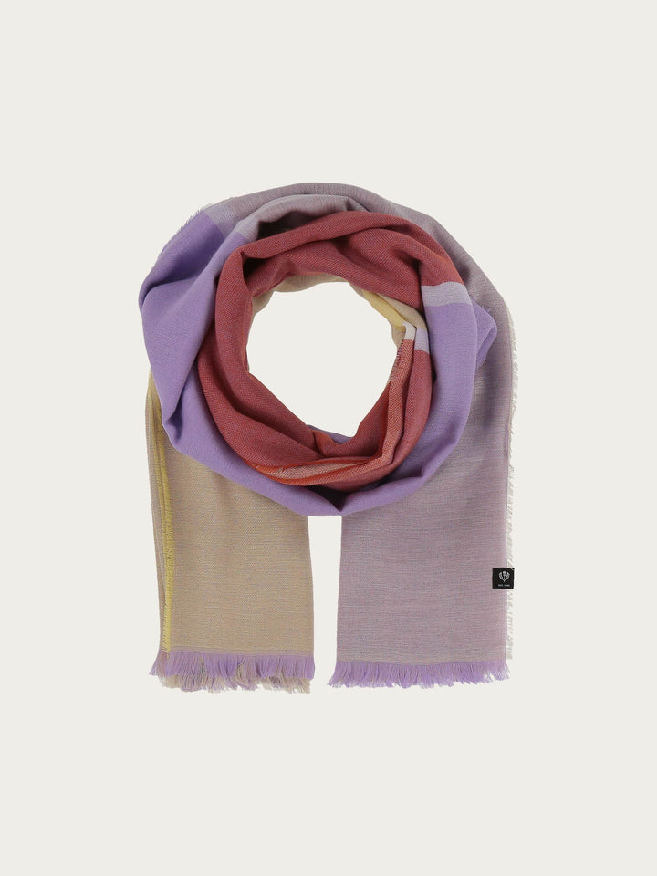 Viskose-Stola mit Colour Blocks - Made in Germany - lavender / OneSize | 645107-460