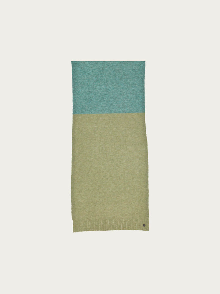 Sustainability Edition - Gestrickter Schal mit Blockstreifen - powder mint / OneSize | 647018-615