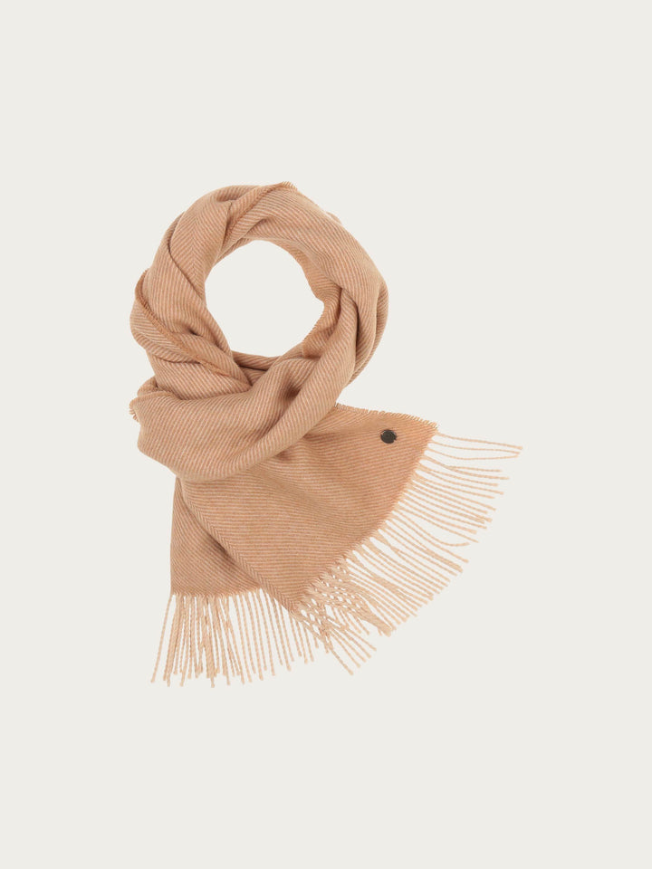 Sustainability Edition - Wollschal mit Fischgrät-Muster - soft camel / OneSize | 648003-182