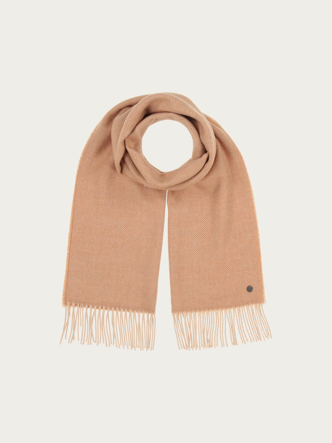 Sustainability Edition - Wollschal mit Fischgrät-Muster - soft camel / OneSize | 648003-182