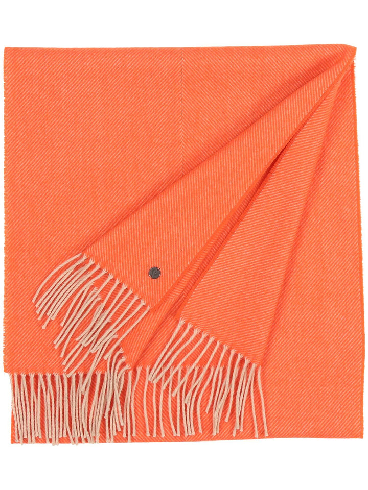 Sustainability Edition - Wollschal mit Fischgrät-Muster - cyber orange / OneSize | 648003-261