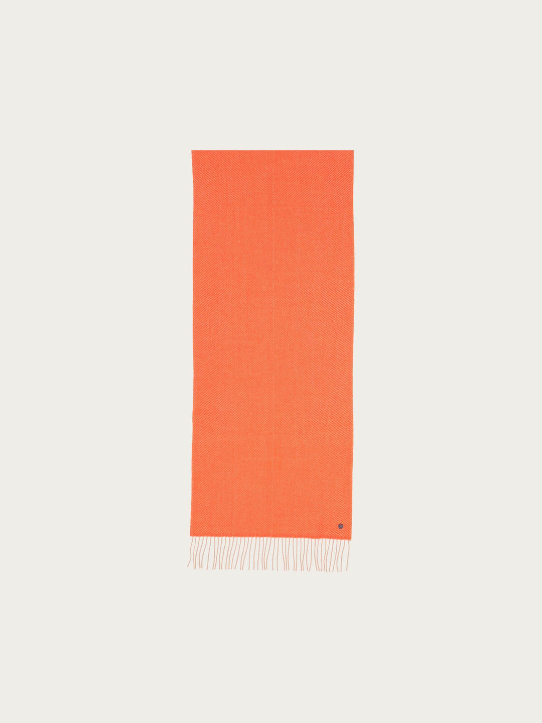 Sustainability Edition - Wollschal mit Fischgrät-Muster - cyber orange / OneSize | 648003-261