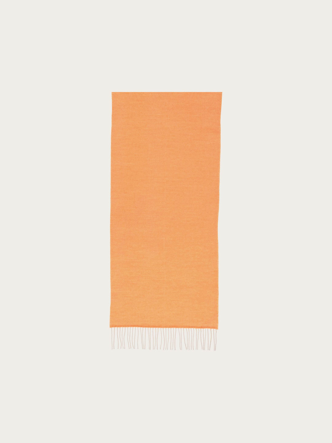 Sustainability Edition - Wollschal mit Fischgrät-Muster - tangerine / OneSize | 648003-265