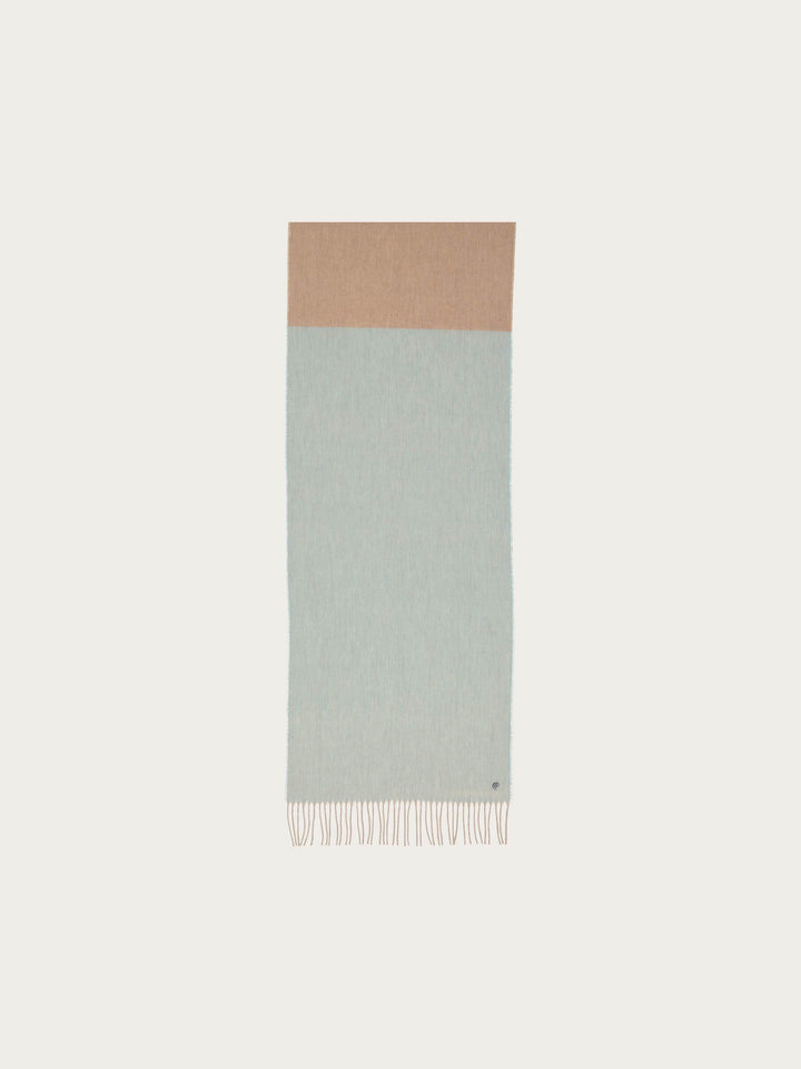 Sustainability Edition - Zweifarbiger Schal in Wollmischung - misty blue / OneSize | 648009-672