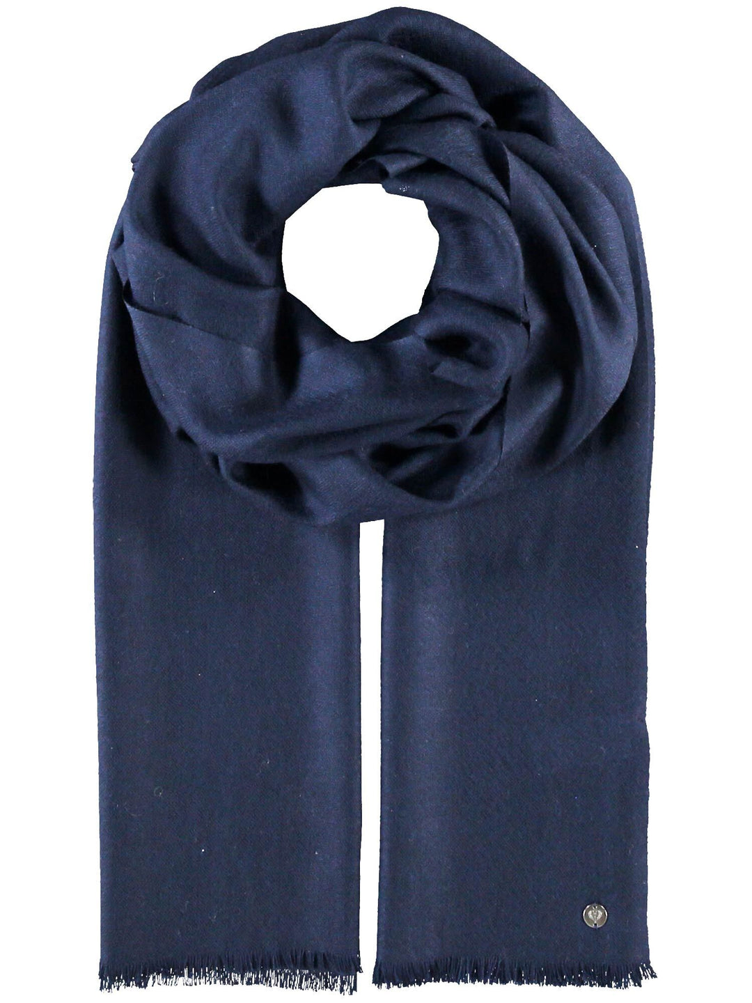 Einfarbige Pashmina aus reiner Wolle - dark navy / OneSize | 658200-570