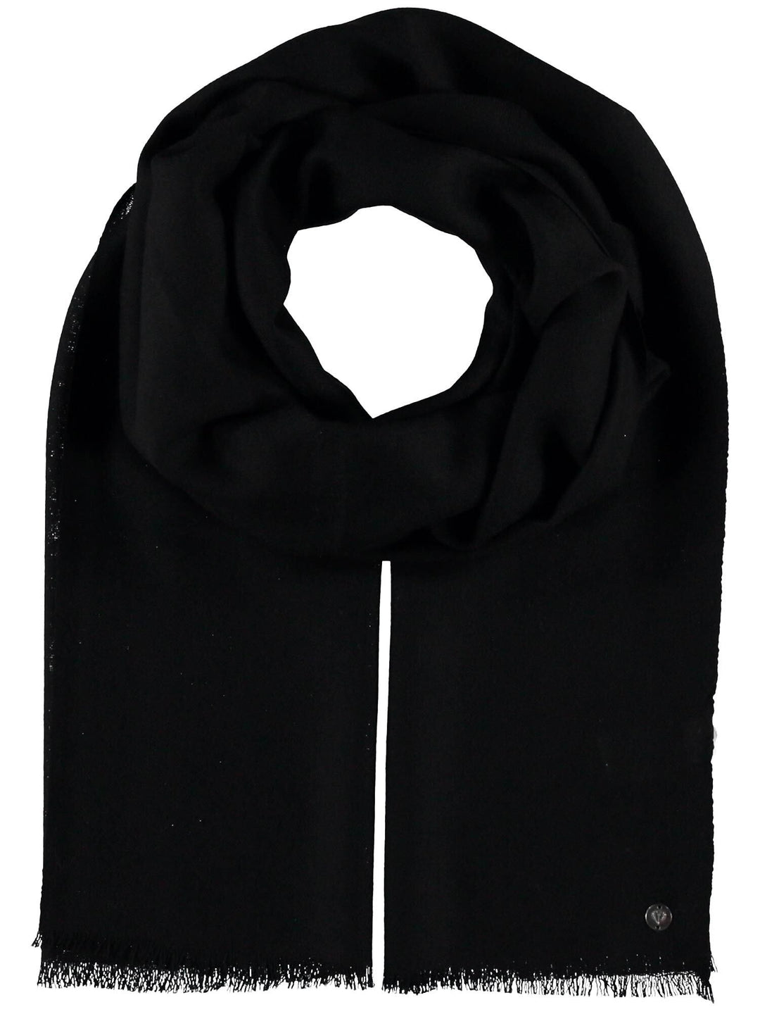 Einfarbige Pashmina aus reiner Wolle - black / OneSize | 658200-990