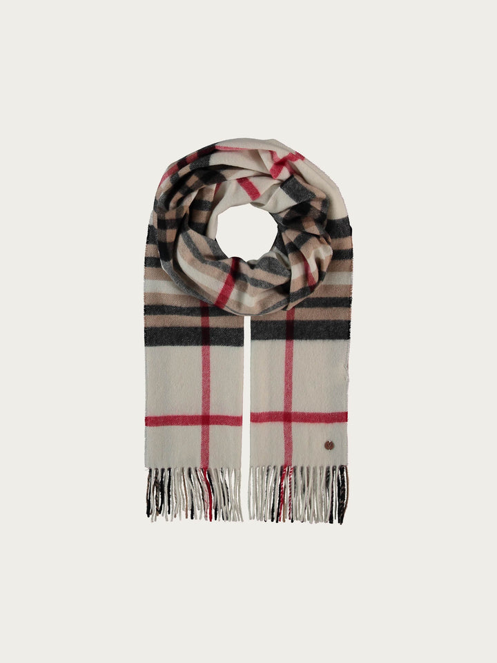 Kaschmir Schal mit FRAAS Plaid Karo - off white / OneSize | 680102-020