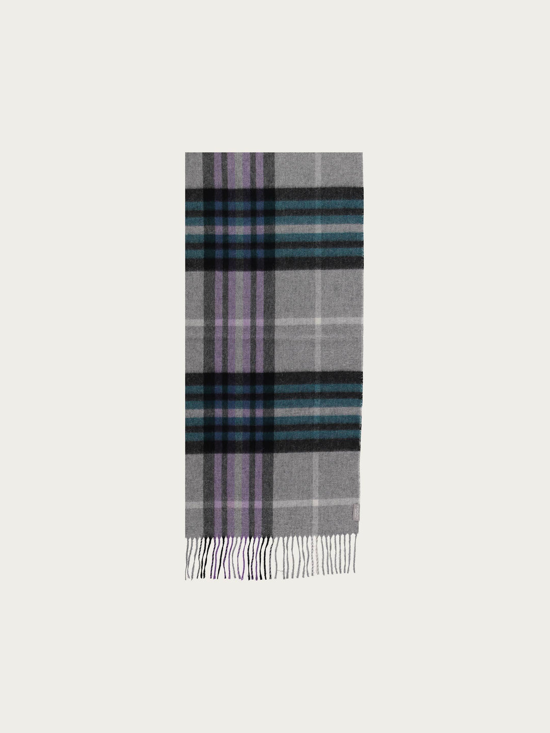 Kaschmir Schal mit FRAAS Plaid Karo - brushed nickel / OneSize | 680102-961