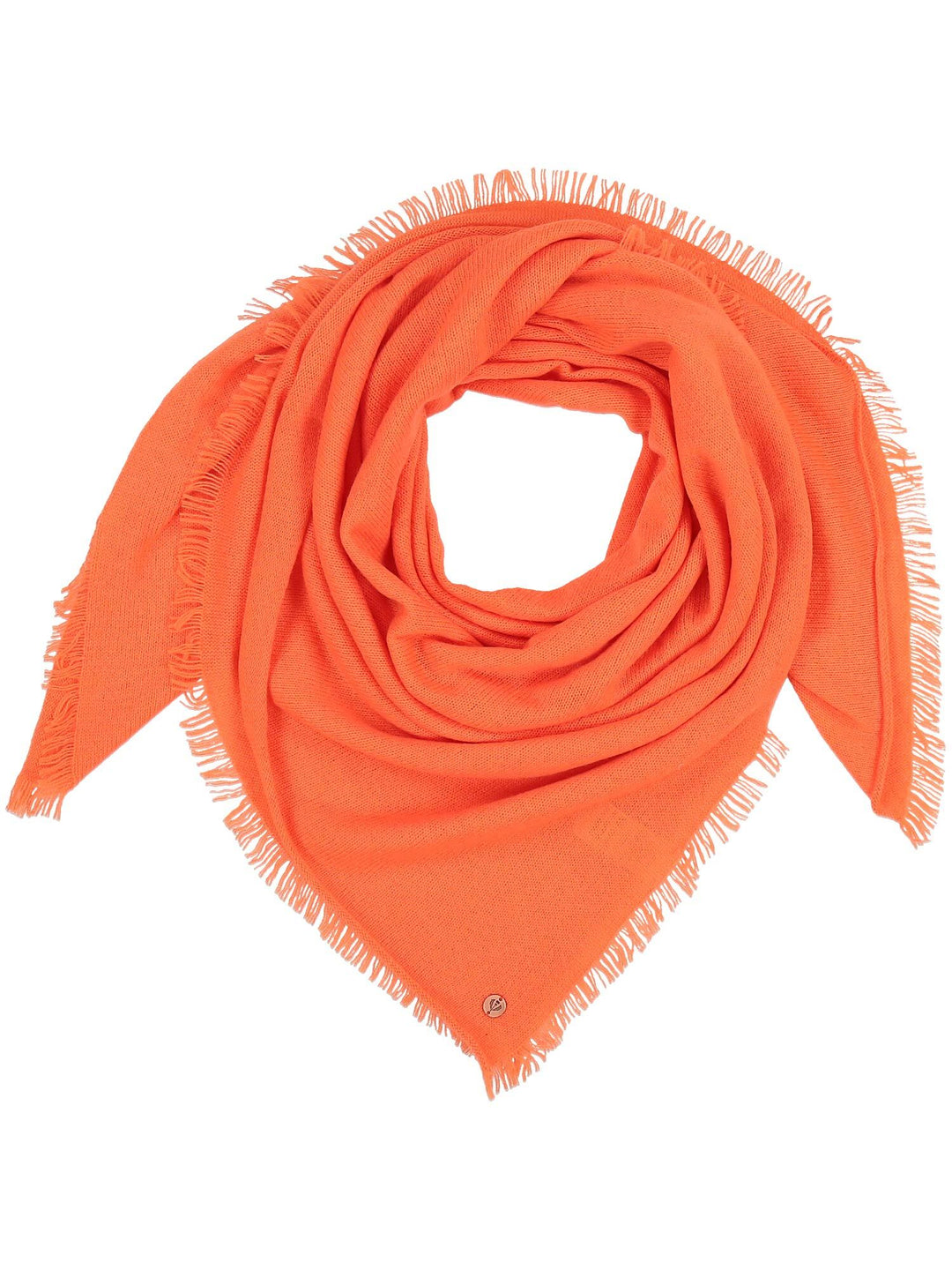 Einfarbiges Tuch in Kaschmirmischung - cyber orange / OneSize | 684066-261