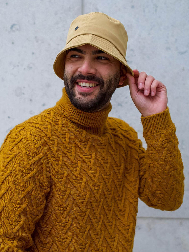 Einfarbiger Bucket Hat - camel / One Size | 627061-180