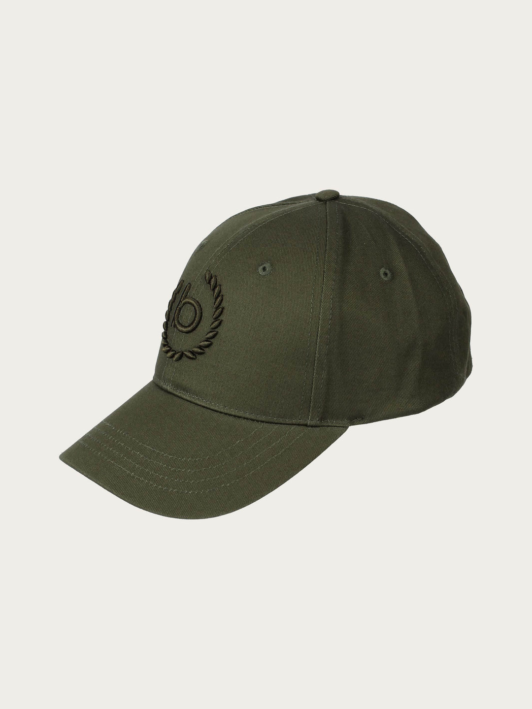 Einfarbige Baseballkappe mit gesticktem bugatti-Logo - dark olive / One Size | 629222-790