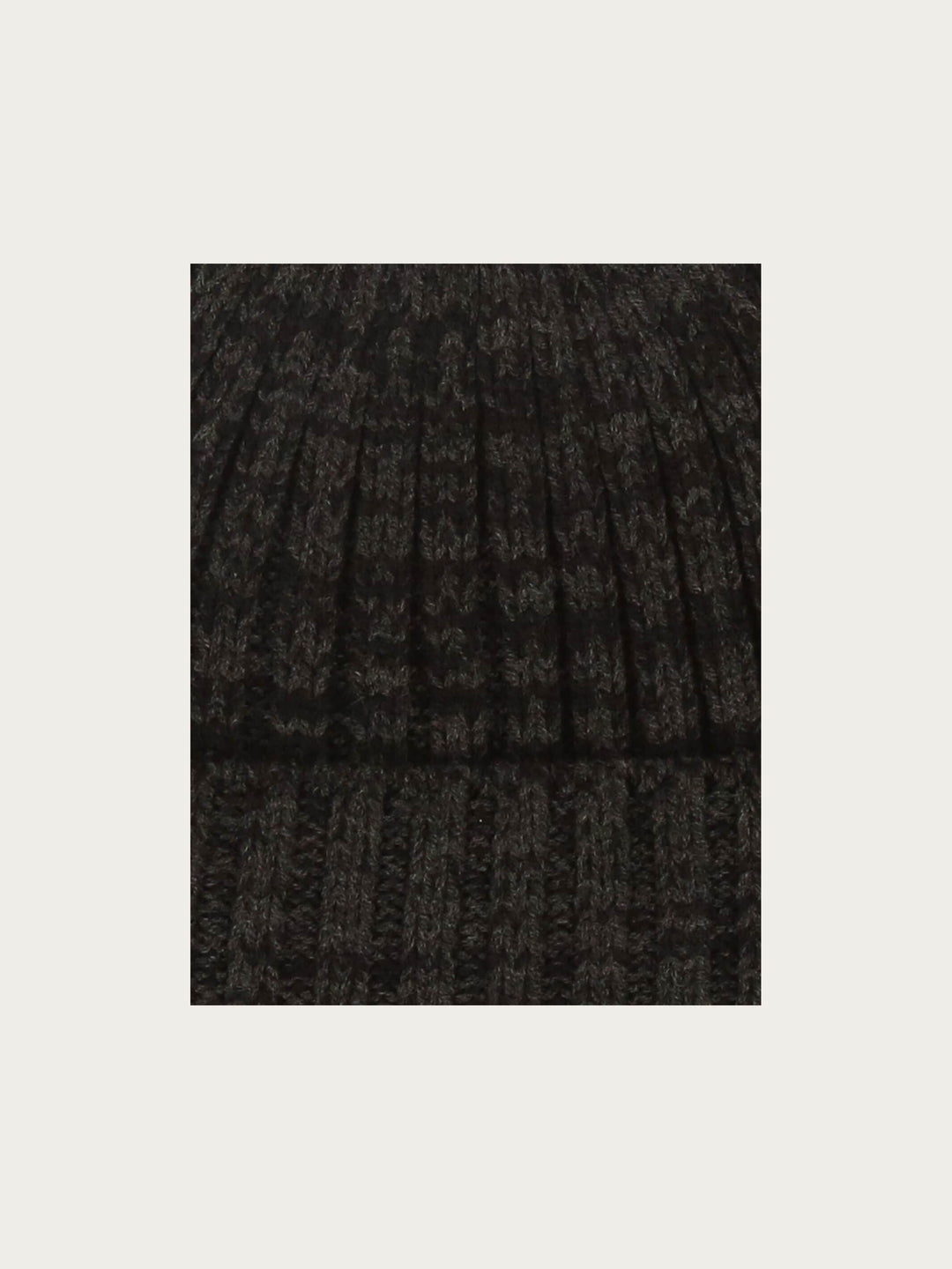 bugatti Strickmütze mit Rippenmuster in Wollmischung - charcoal / One Size | 629312-980