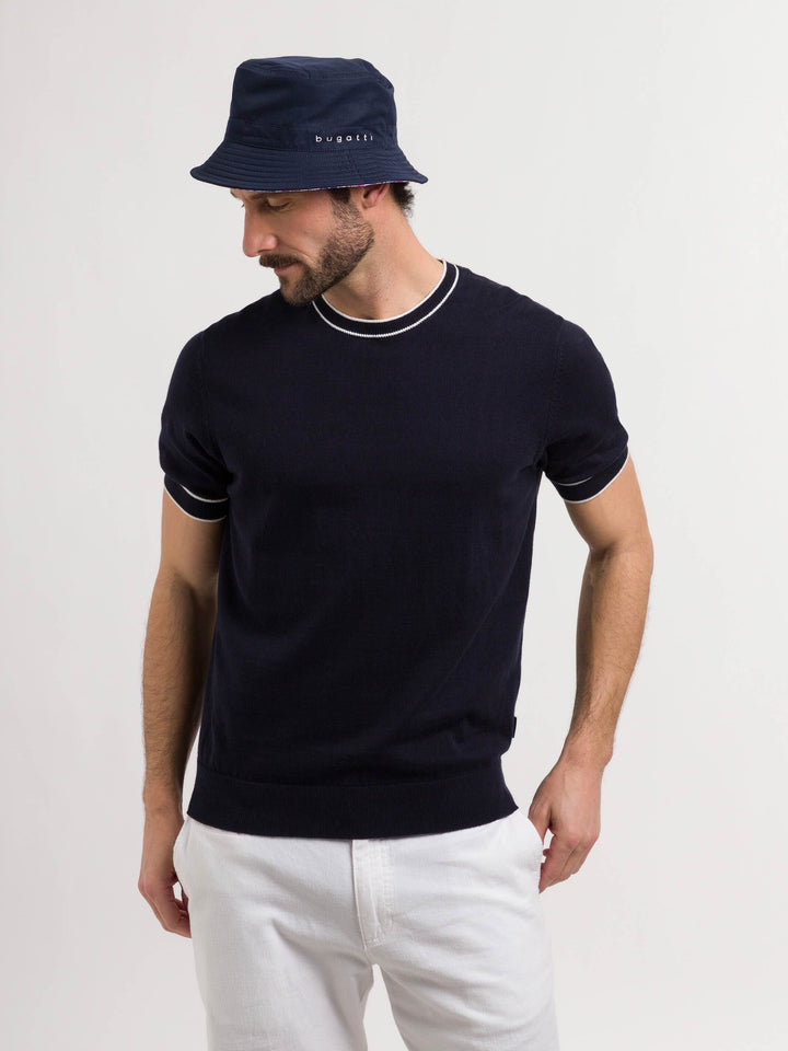 Wendbarer Bucket Hat einfarbig / bunt - navy / One Size | 629401-590