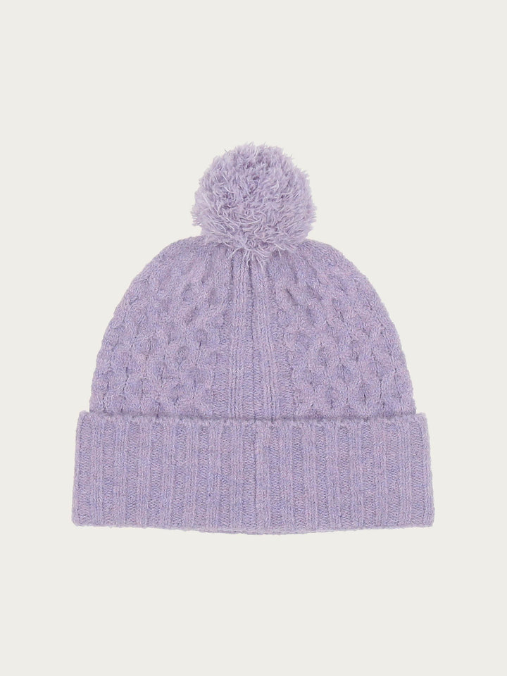 Sustainability Edition - Strickmütze mit Zopf-Mustern - lilac breeze / One Size | 647028-463