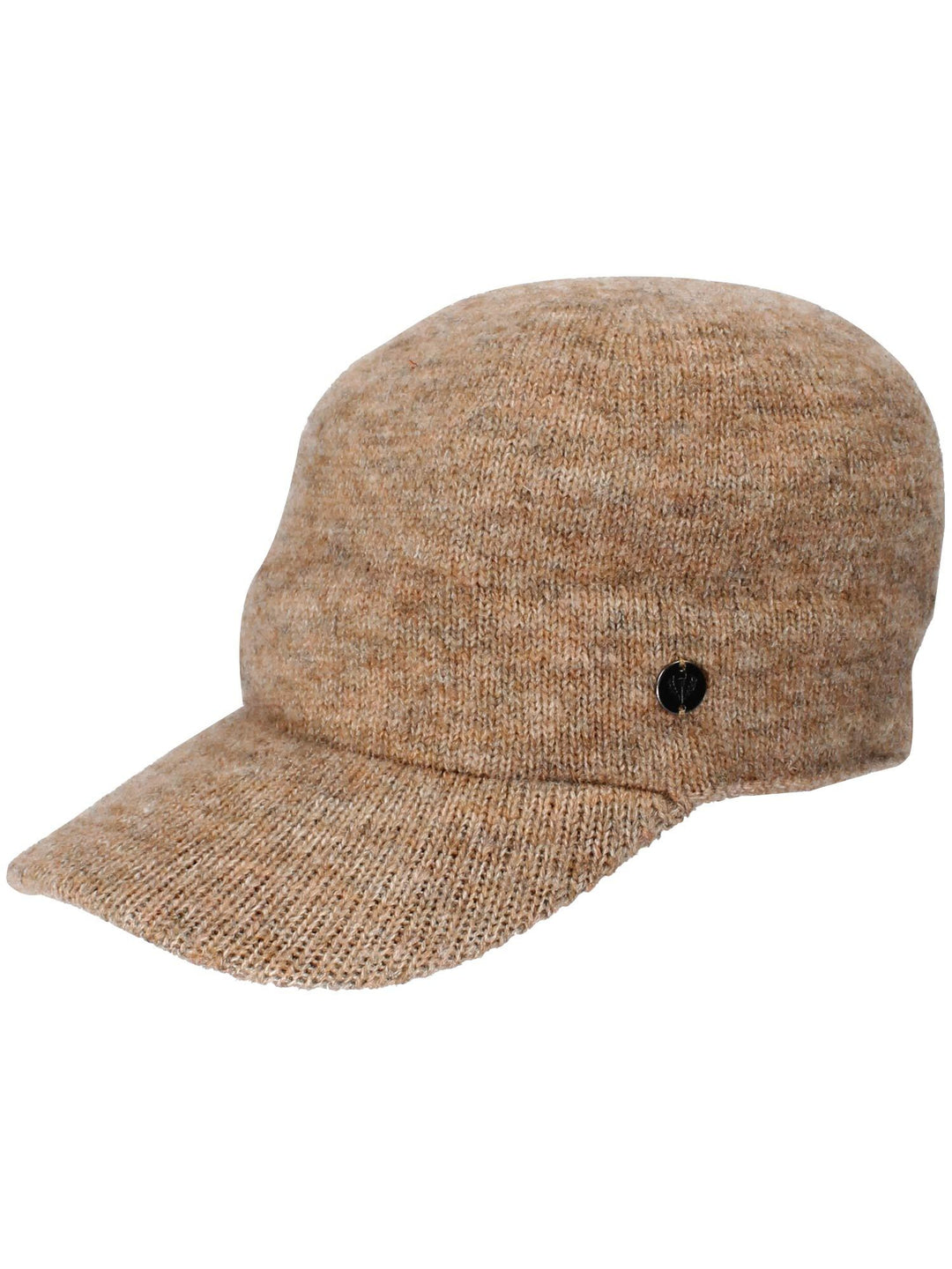 Gestrickte Basecap in Wollmischung - camel / One Size | 647032-180