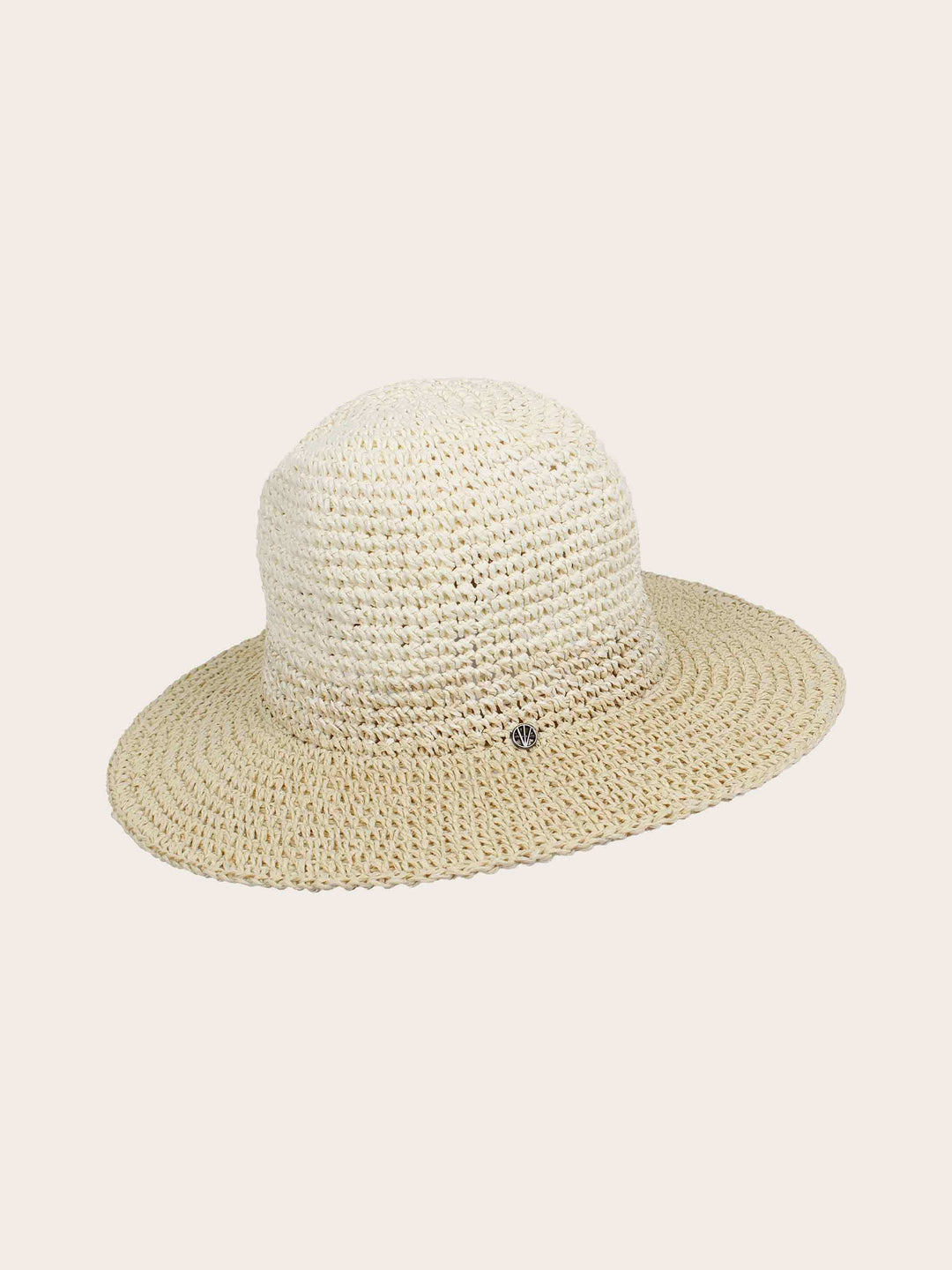 Zweifarbiger Loevenich Fedora aus Papier - irish cream / One Size | 674506-031