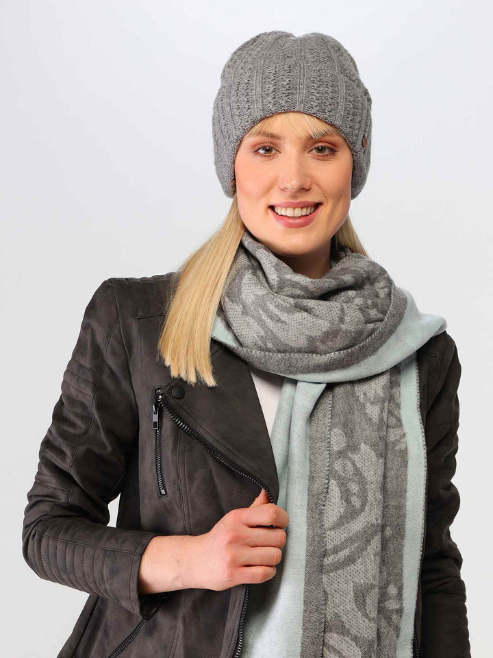 Strickmütze in Kaschmirmischung - grey / One Size | 684014-960