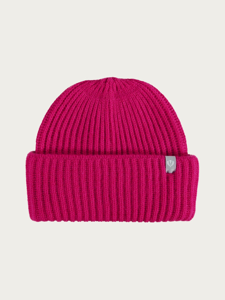 Grobstrick-Mütze aus reinem Kaschmir - pink / One Size | 684308-450