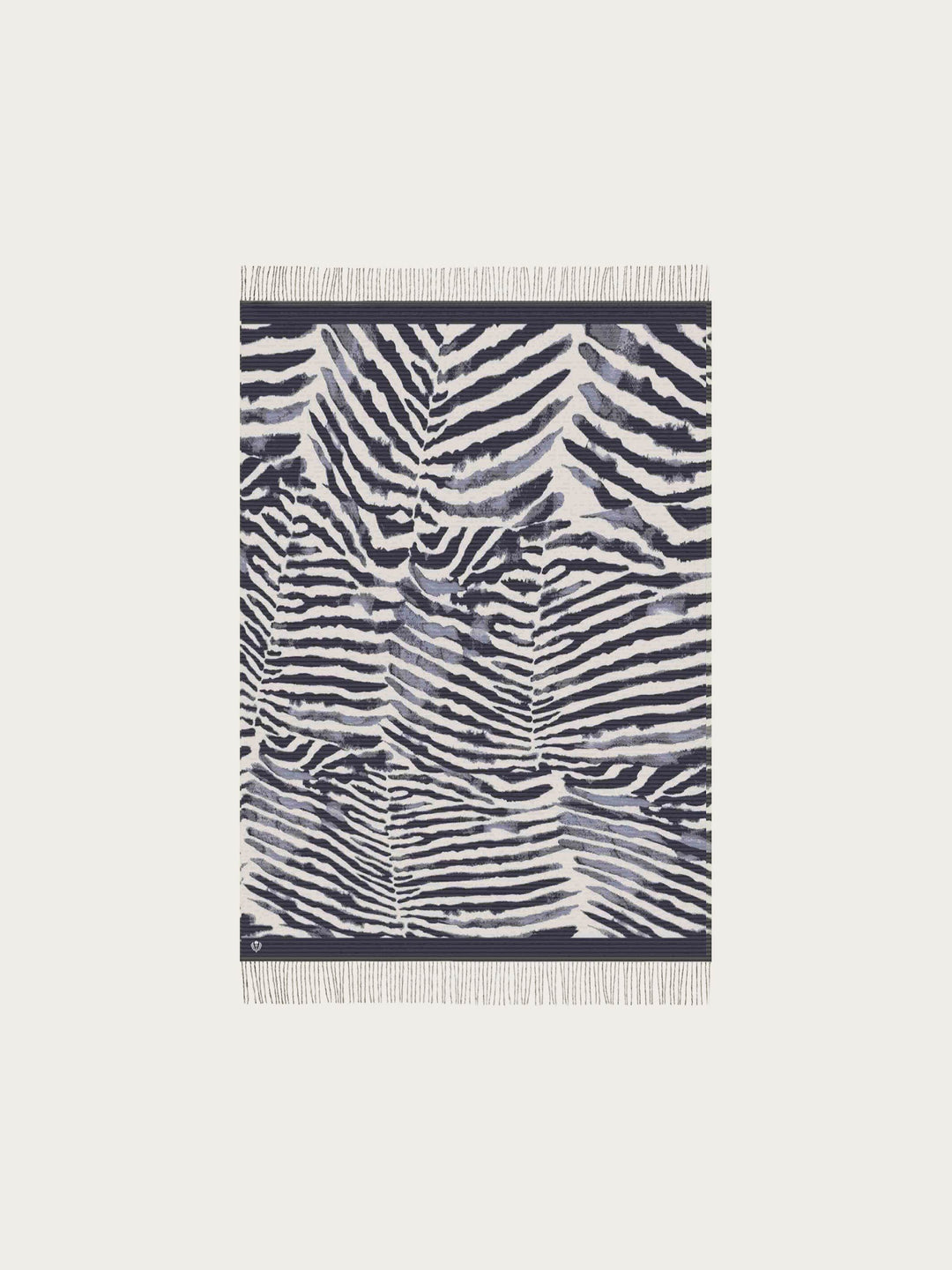 Sustainability Edition - Cashmink-Decke mit Zebra-Design - Made in Germany - black | 670204-990