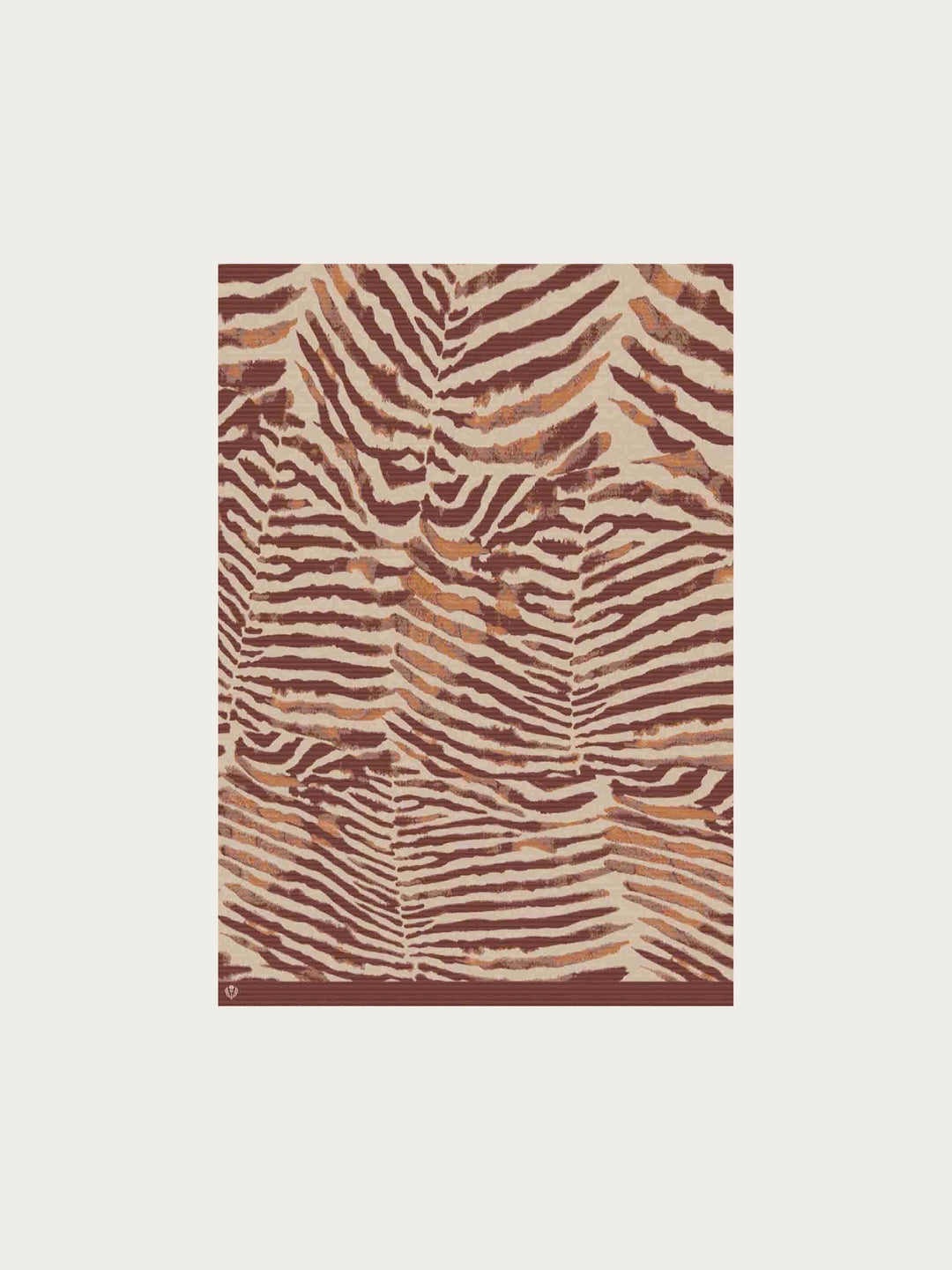 Sustainability Edition - Cashmink-Decke mit Zebra-Design - Made in Germany - nougat | 670204-850