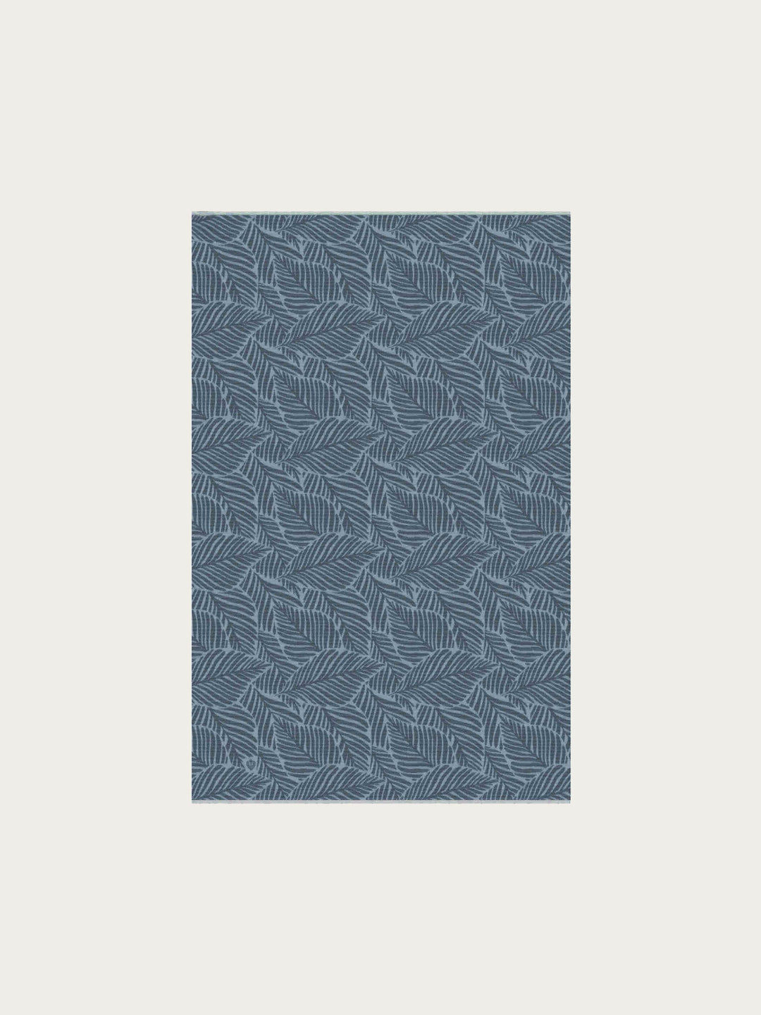 Sustainability Edition - Decke mit Blätter-Design - Made in Germany - navy | 670105-590