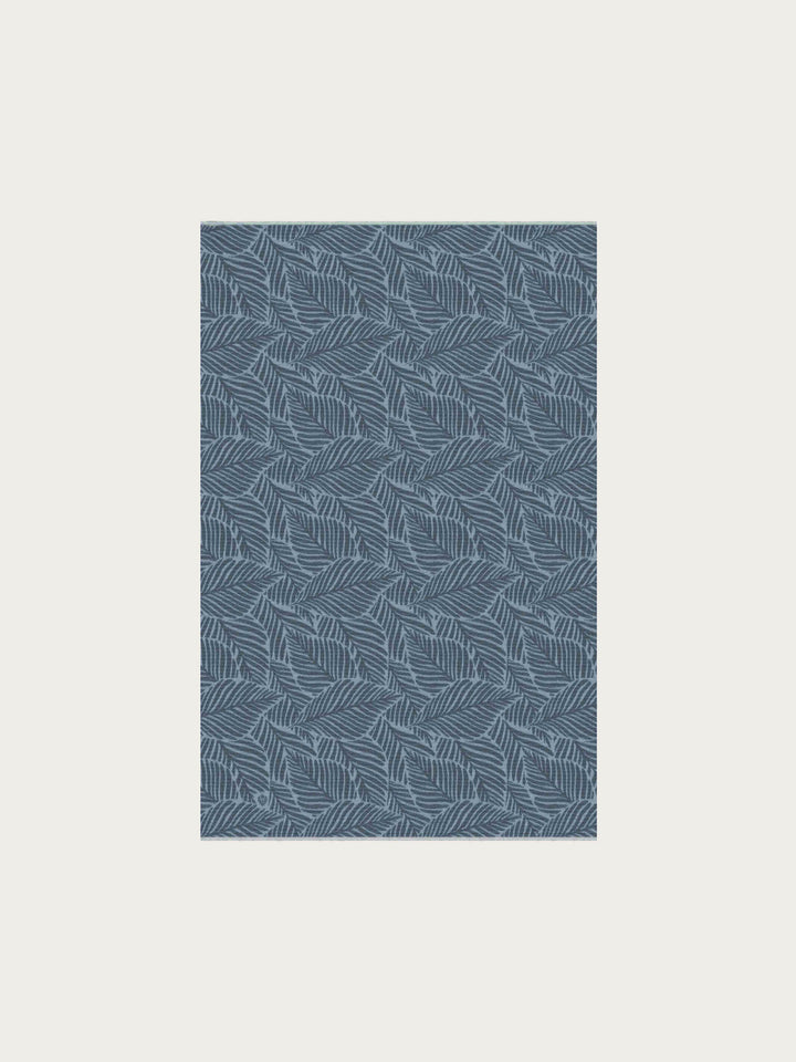 Sustainability Edition - Decke mit Blätter-Design - Made in Germany - navy | 670105-590