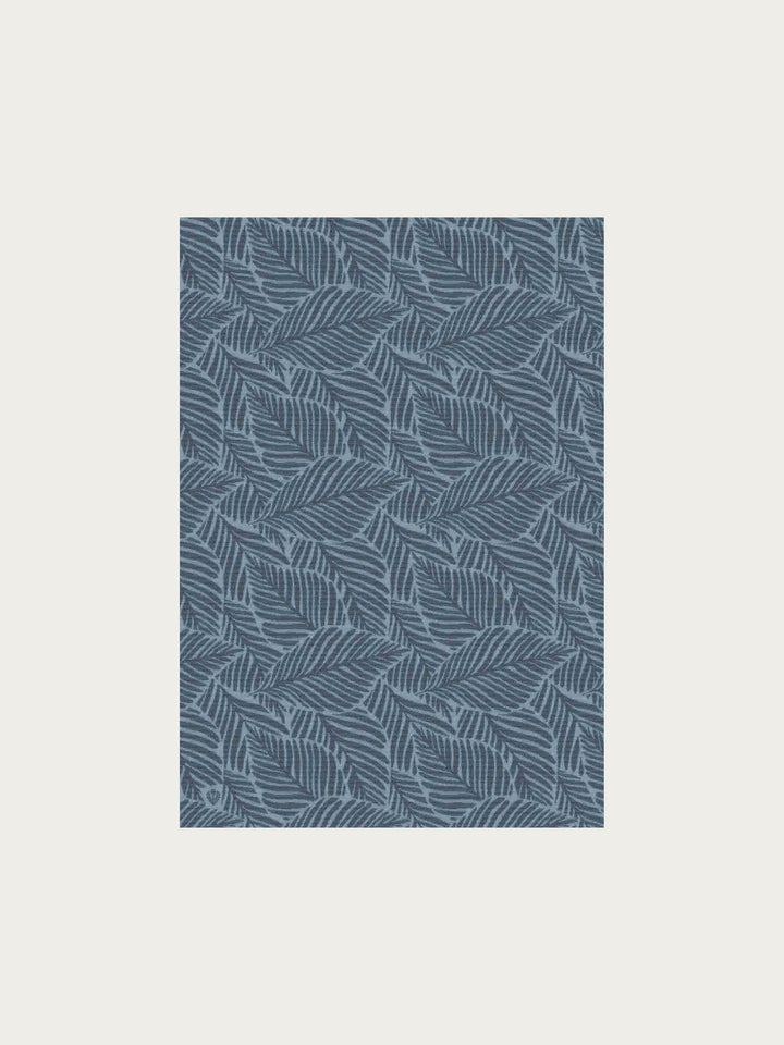 Sustainability Edition - Decke mit Blätter-Design - Made in Germany - navy | 670105-590